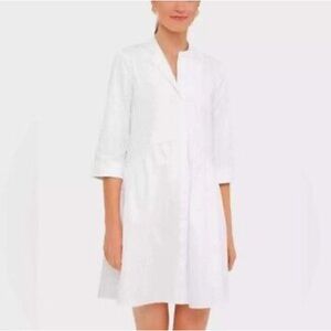 Tuckernuck White Cotton Poplin Royal Shirt Dress Size XL